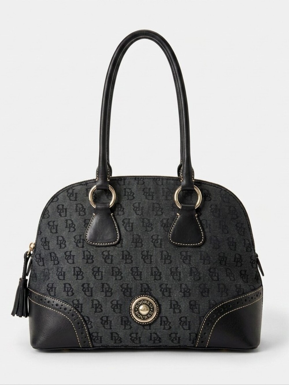 Dooney & Bourke Black Signature Dome Satchel